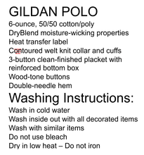 Load image into Gallery viewer, School Uniform Sizing and Washing Instructions
