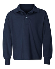 Load image into Gallery viewer, OLS NAVY LONG SLEEVE POLO