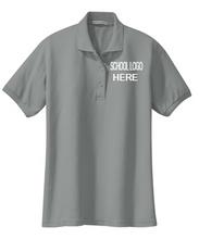 Load image into Gallery viewer, Mendive Cool Grey Female and Youth School Polo