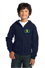 Load image into Gallery viewer, Katherine Dunn Navy Zipper Sweatshirt