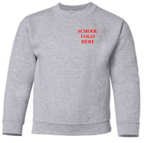 Load image into Gallery viewer, Mount Rose Sport Grey Crewneck School Uniform 