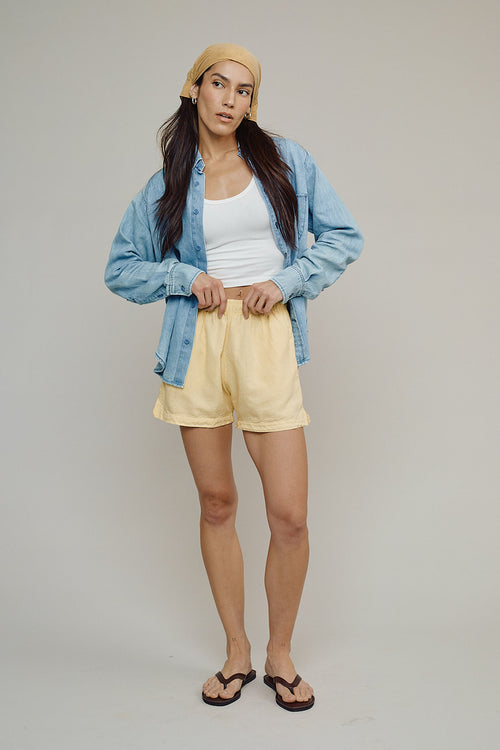 Catalina Shirt in Light Wash Summer Denim
