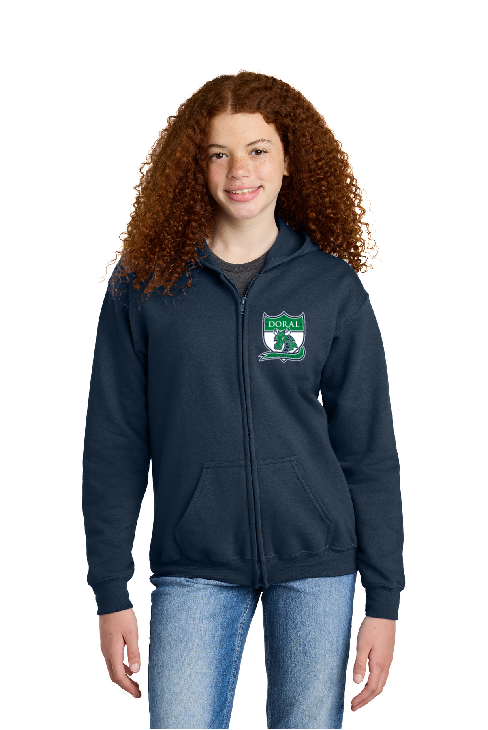 Doral Navy Zipper Sweatshirt