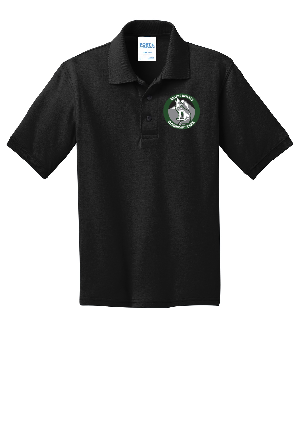 Desert Heights Black Polo