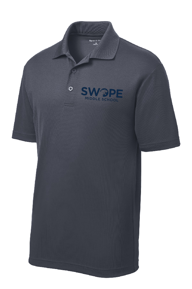 Swope Grey Polyester Polo