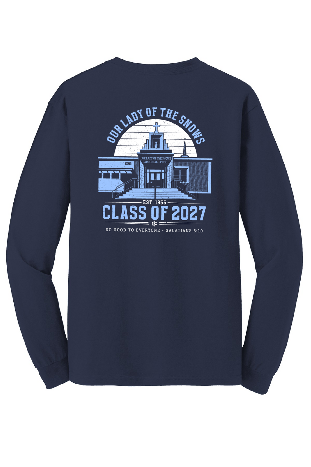 OLS 8th Grade Cotton Navy Long Sleeve