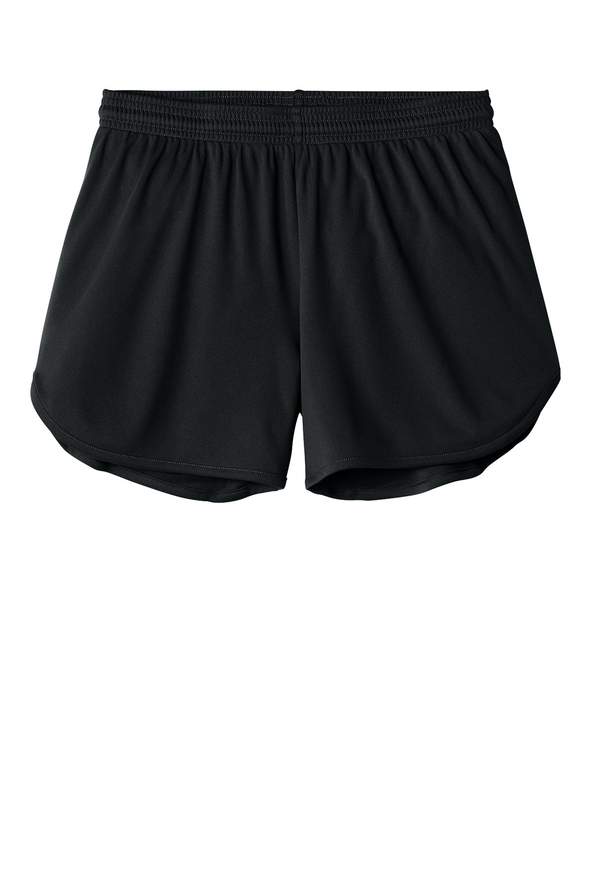 Ladies Fit Plain Black Short - 3.5 inch inseam