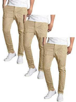 Men's Flat Front Uniform Stretch Pant