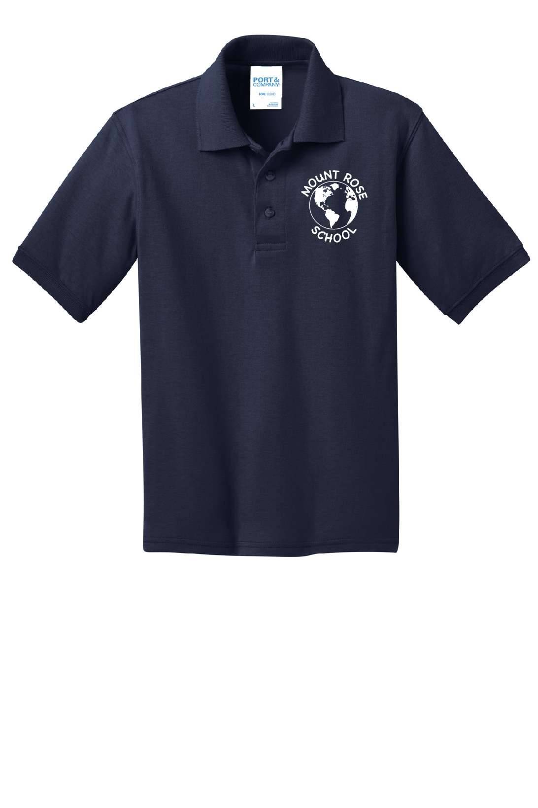 Mount Rose 6-8 Navy Polo