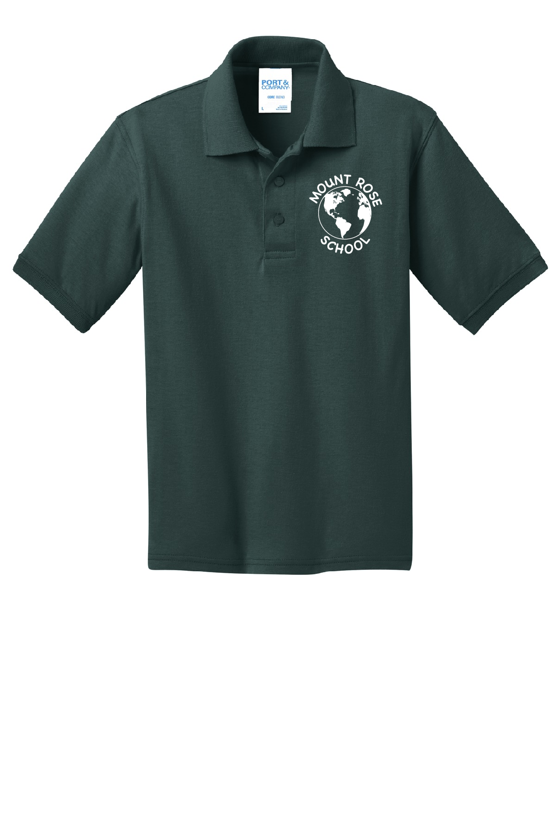 Mount Rose K-5 Green Polo