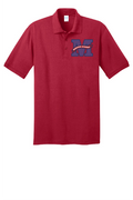 Mariposa EMBROIDERED Red Polo