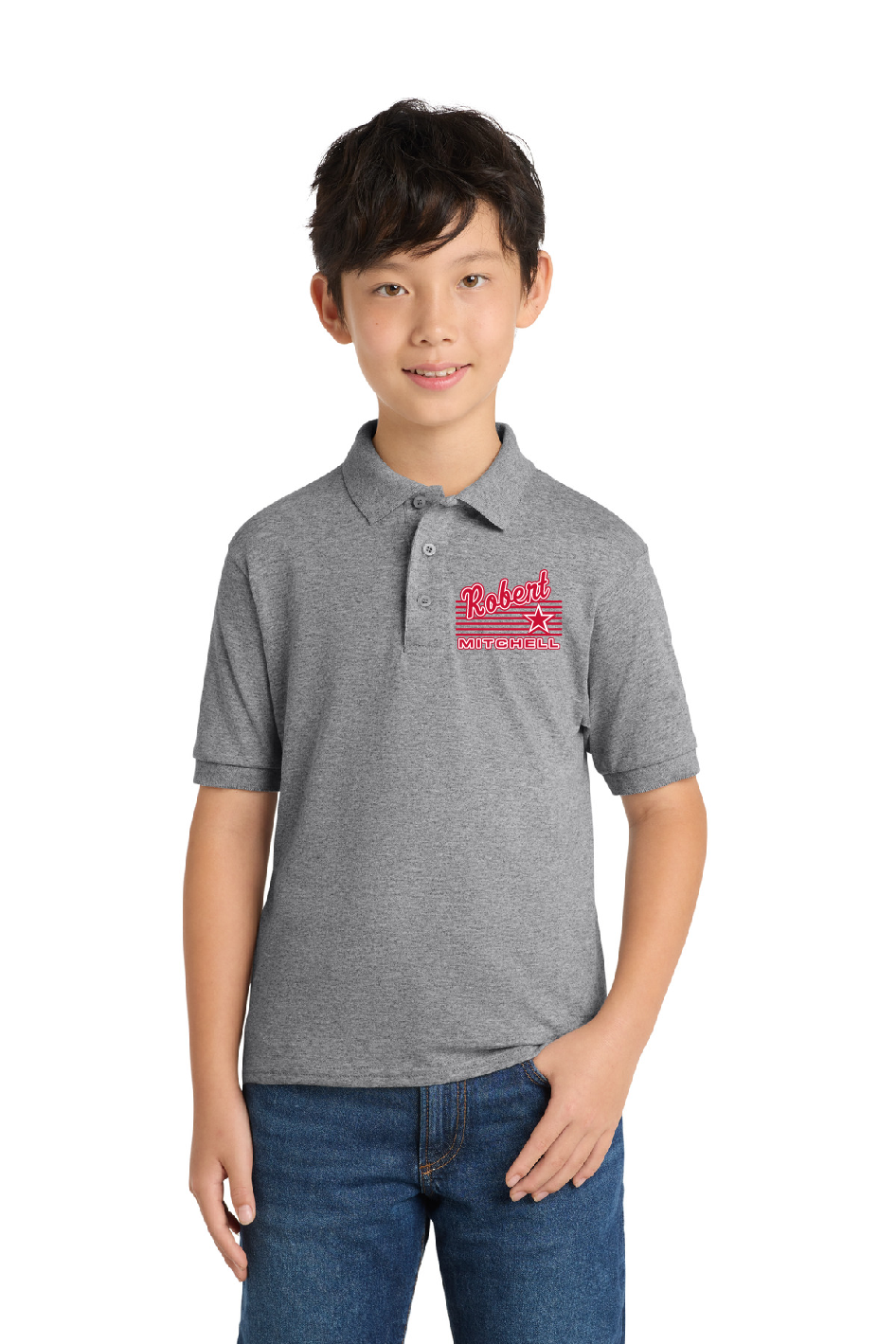 Robert Mitchell Grey Polo