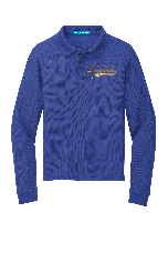 Long Sleeve Royal Youth Polo (Blank or Add Logo)