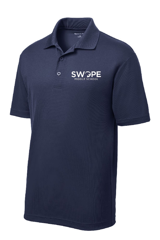 Swope Navy Polyester Polo