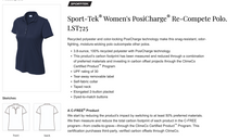 Load image into Gallery viewer, Swope Navy Polyester Polo Female Fit