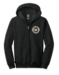 Virginia Palmer Black Zipper Sweatshirt
