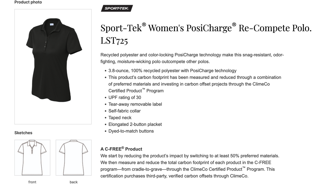 Cold Springs Female Fit Polyester Polo