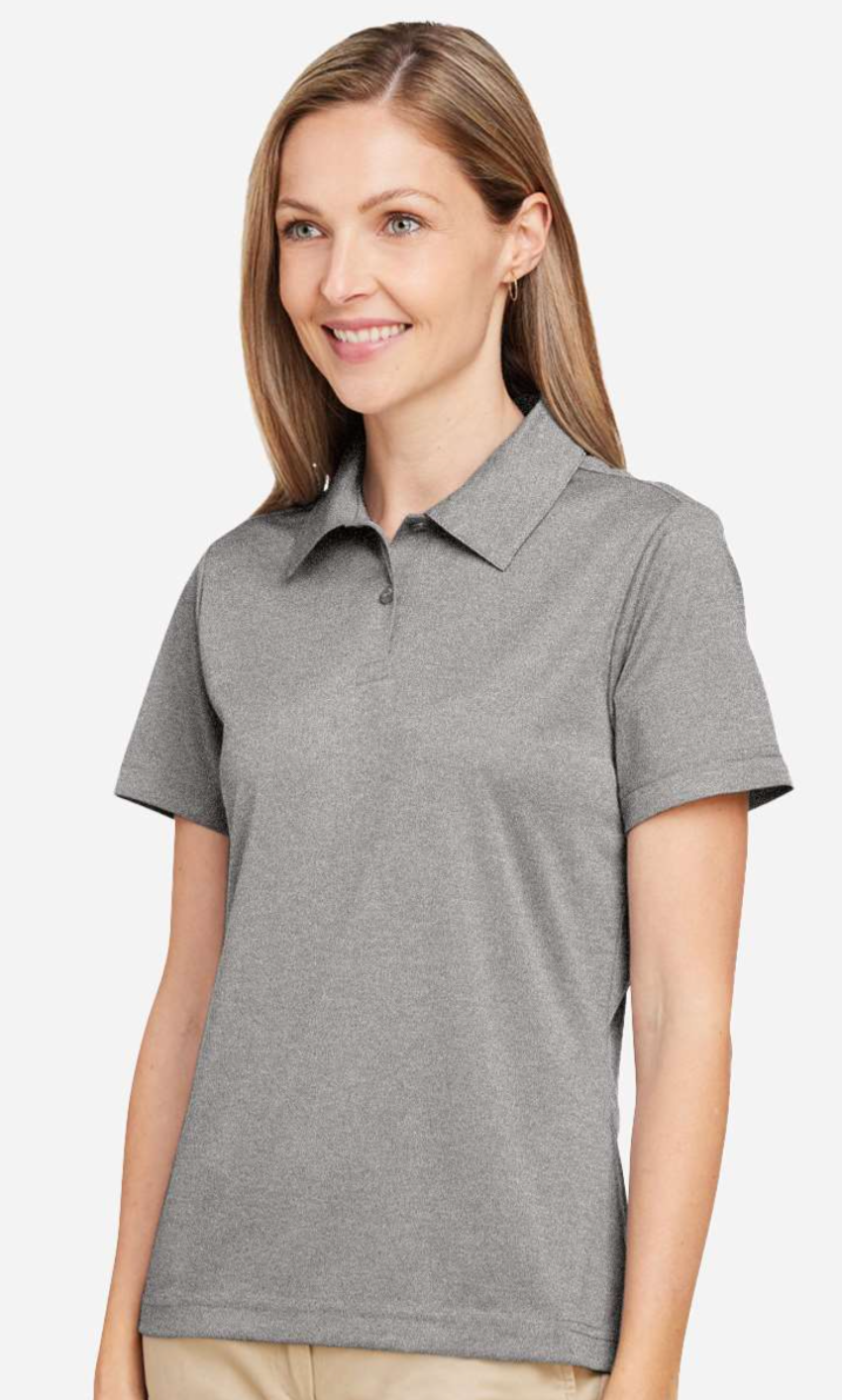 Swope Grey Polyester Polo Female Fit - IN STOCK 8/25 - 8/30