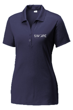 Load image into Gallery viewer, Swope Navy Polyester Polo Female Fit