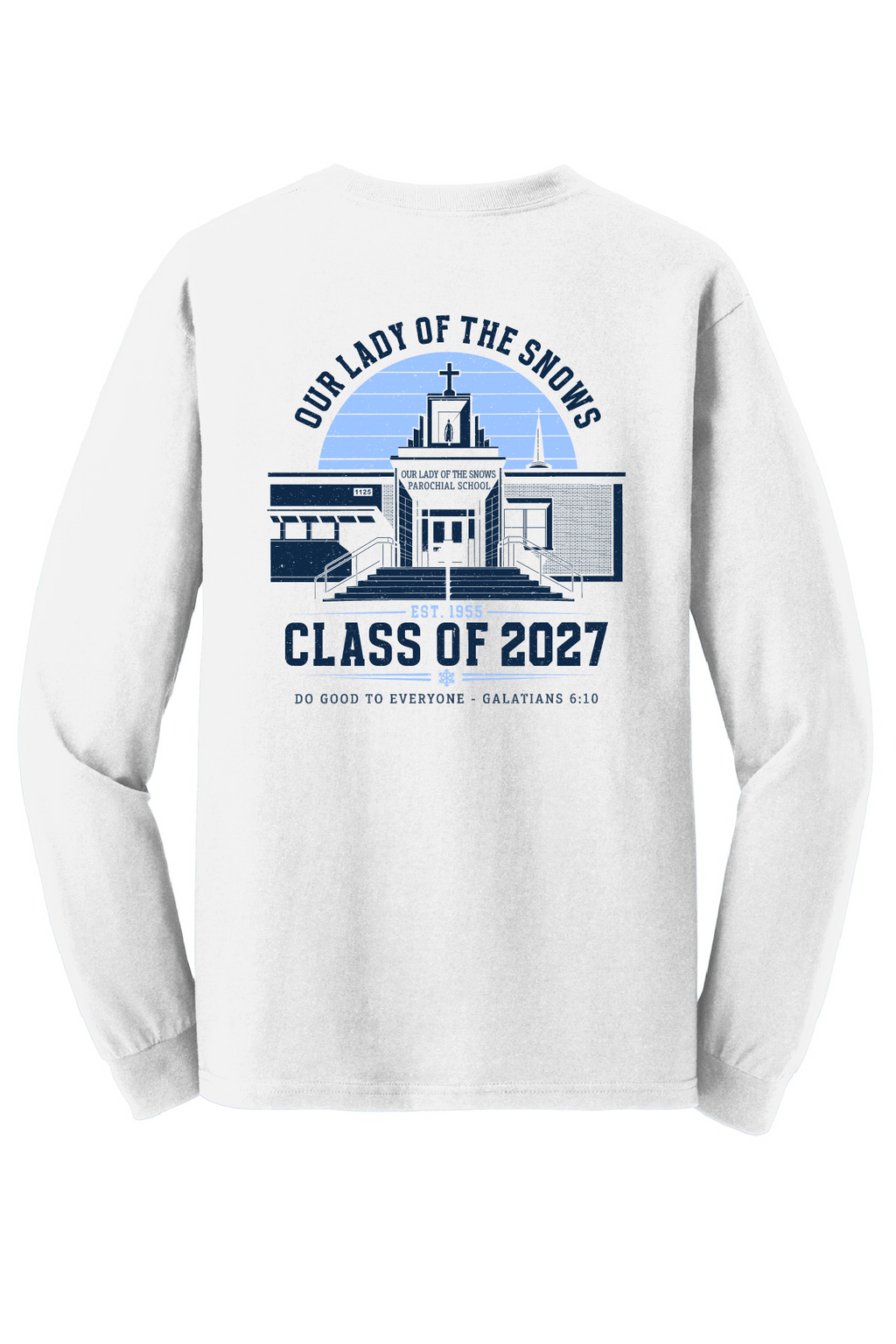 OLS 8th Grade Cotton White Long Sleeve