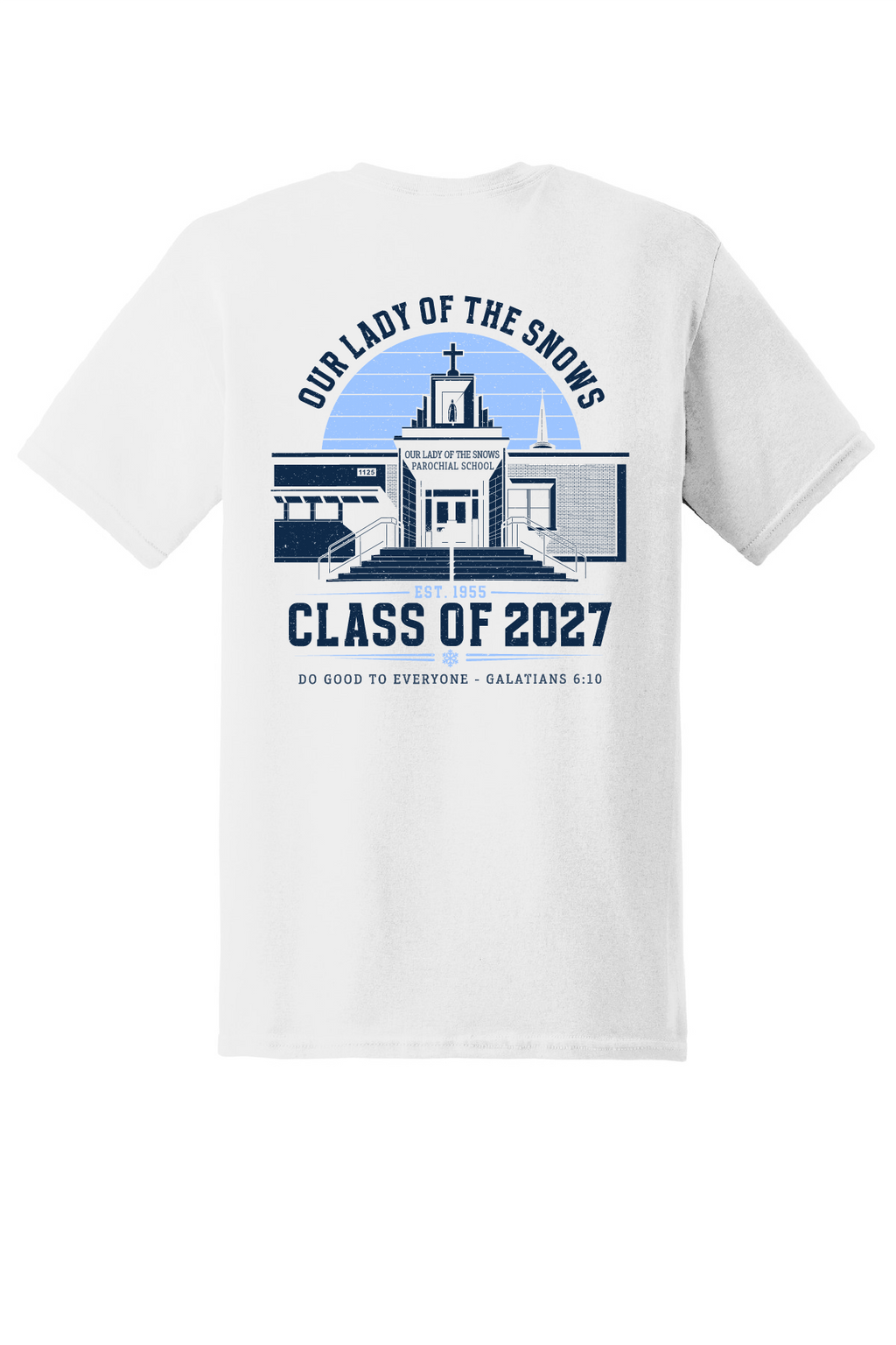 OLS 8th Grade White Cotton T-Shirt