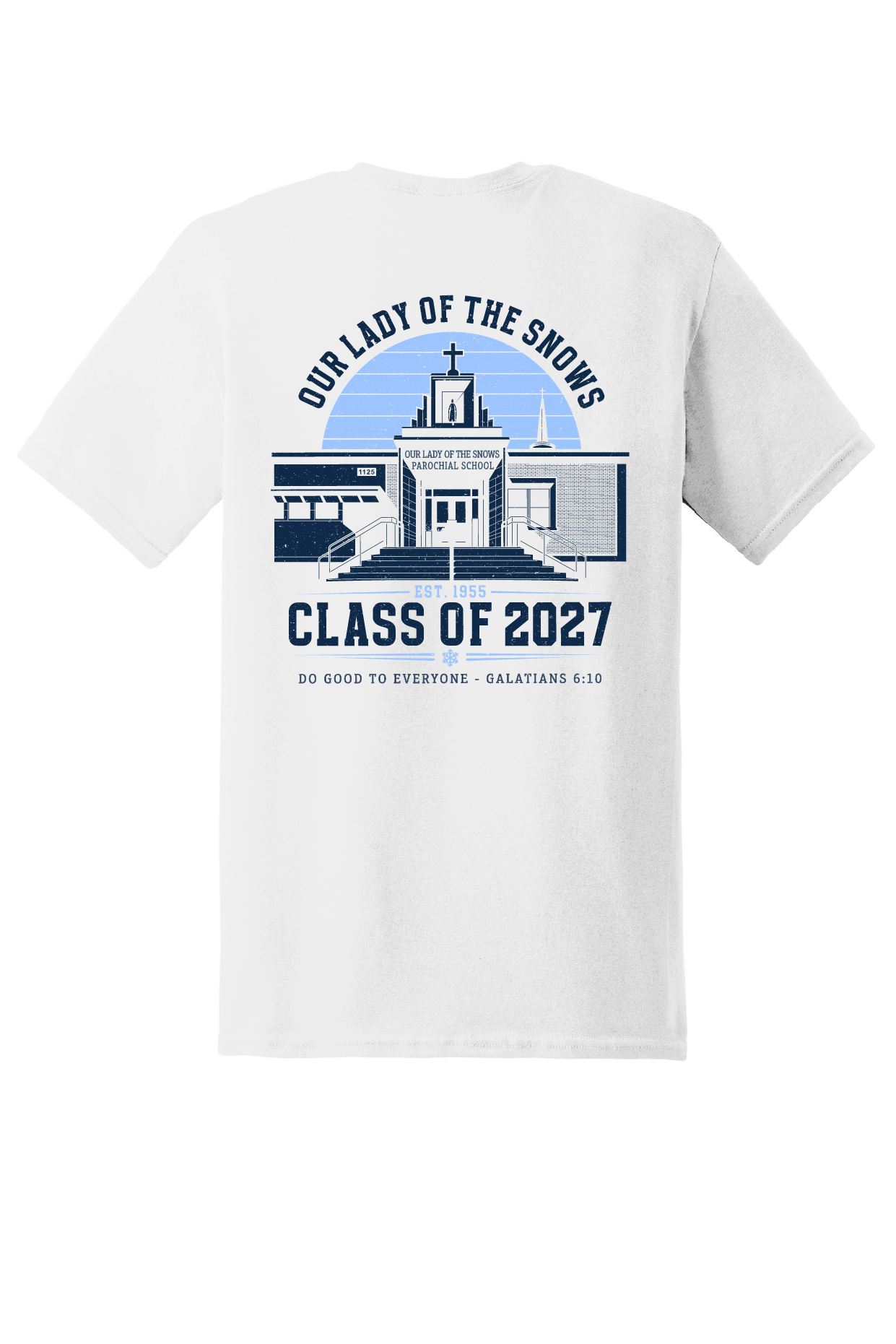 OLS 8th Grade White Cotton T-Shirt