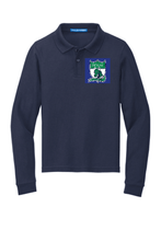 Load image into Gallery viewer, DANN NAVY LONG SLEEVE POLO