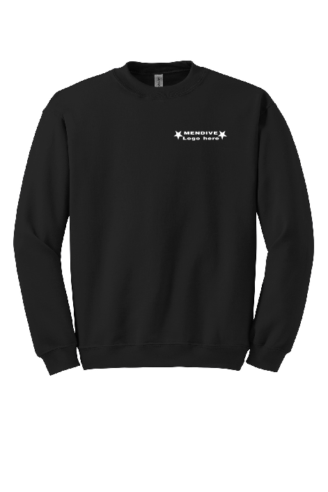 Mendive Black Crewneck Sweatshirt