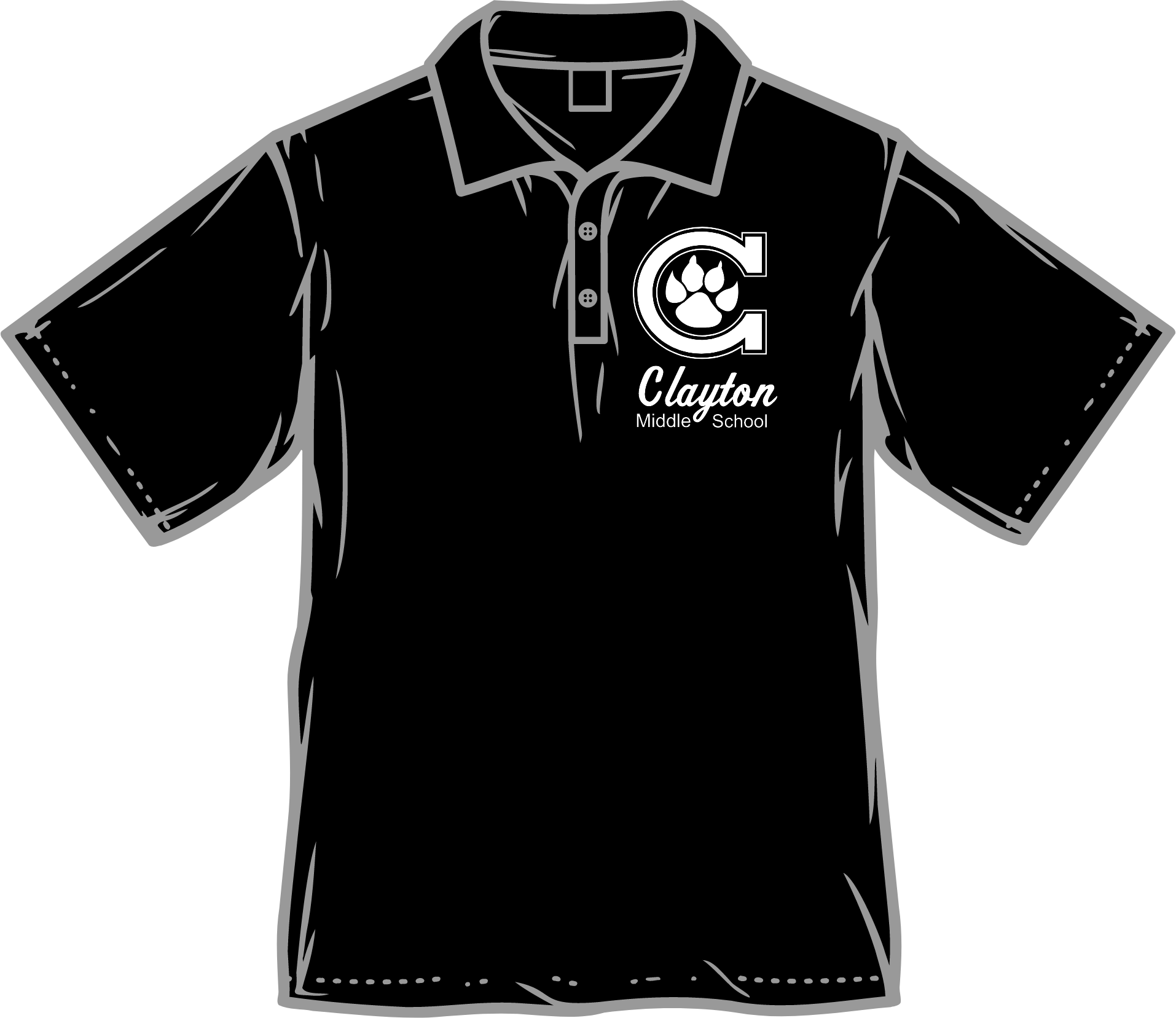 Archie Clayton Black Polo