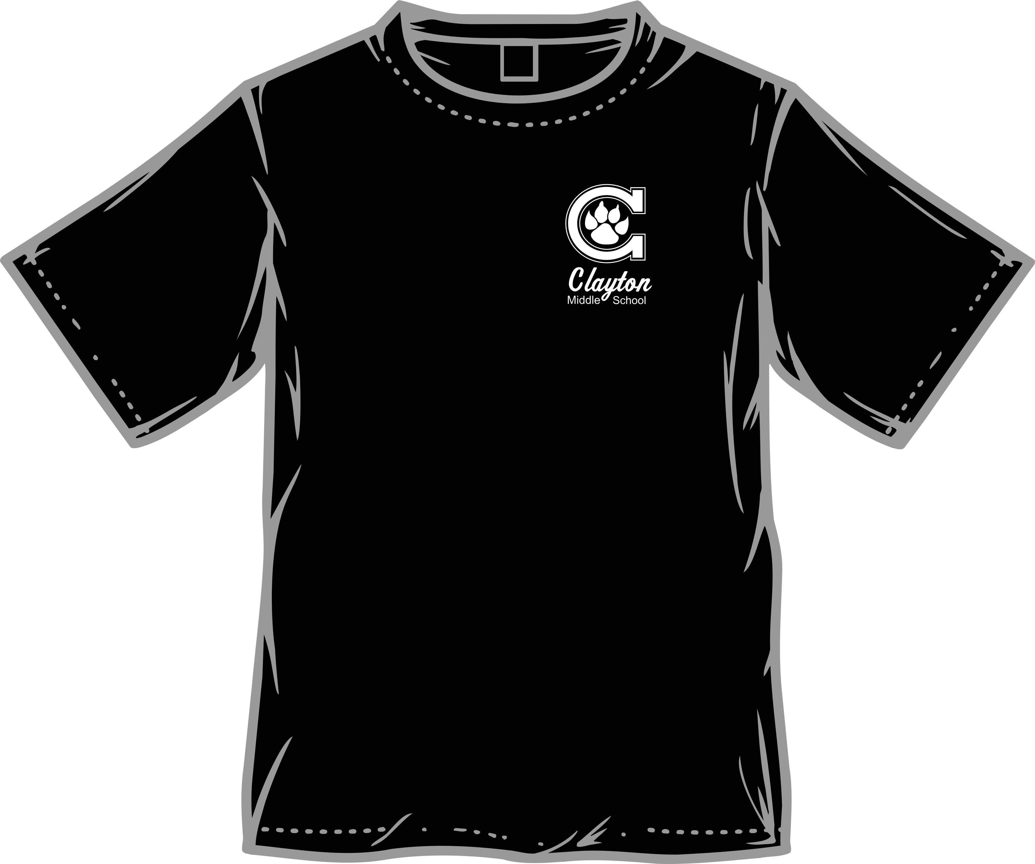 CLAYTON LOGO BLACK TSHIRT