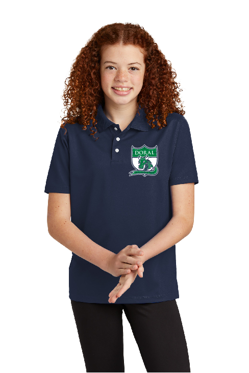 Doral Polyester Navy Polo