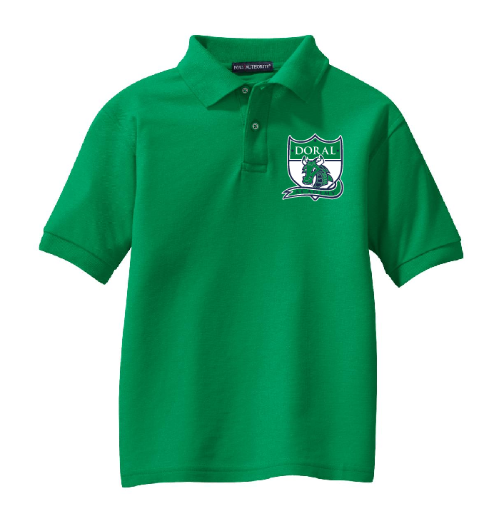 Doral Youth Green Polo