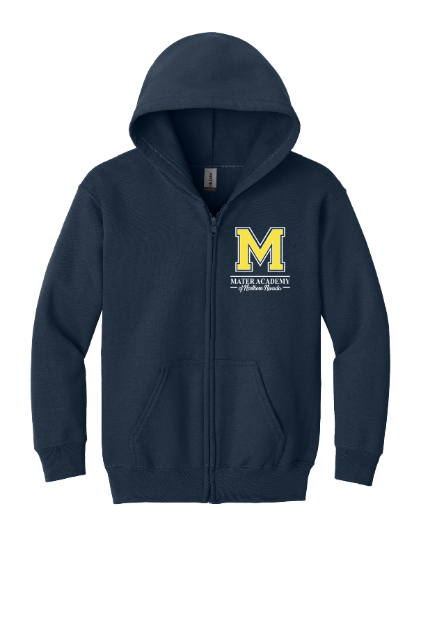 Mater Navy Zipper Sweatshirt