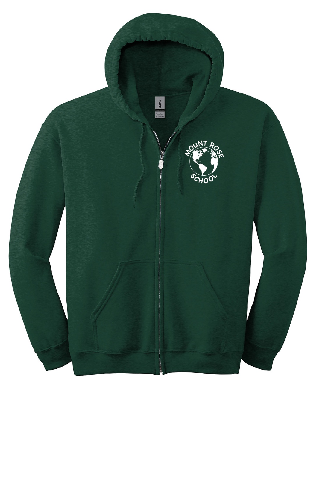Mount Rose K-5 Green Zipper Sweatshirt