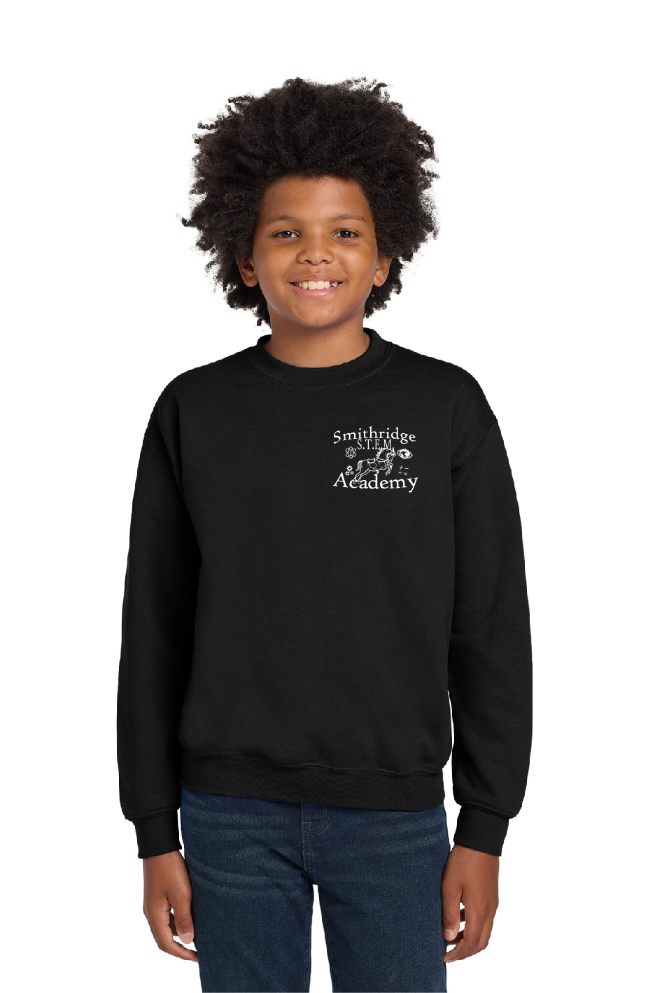 Smithridge Black Crewneck Sweatshirt