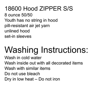 school uniform sizing and washing instructions