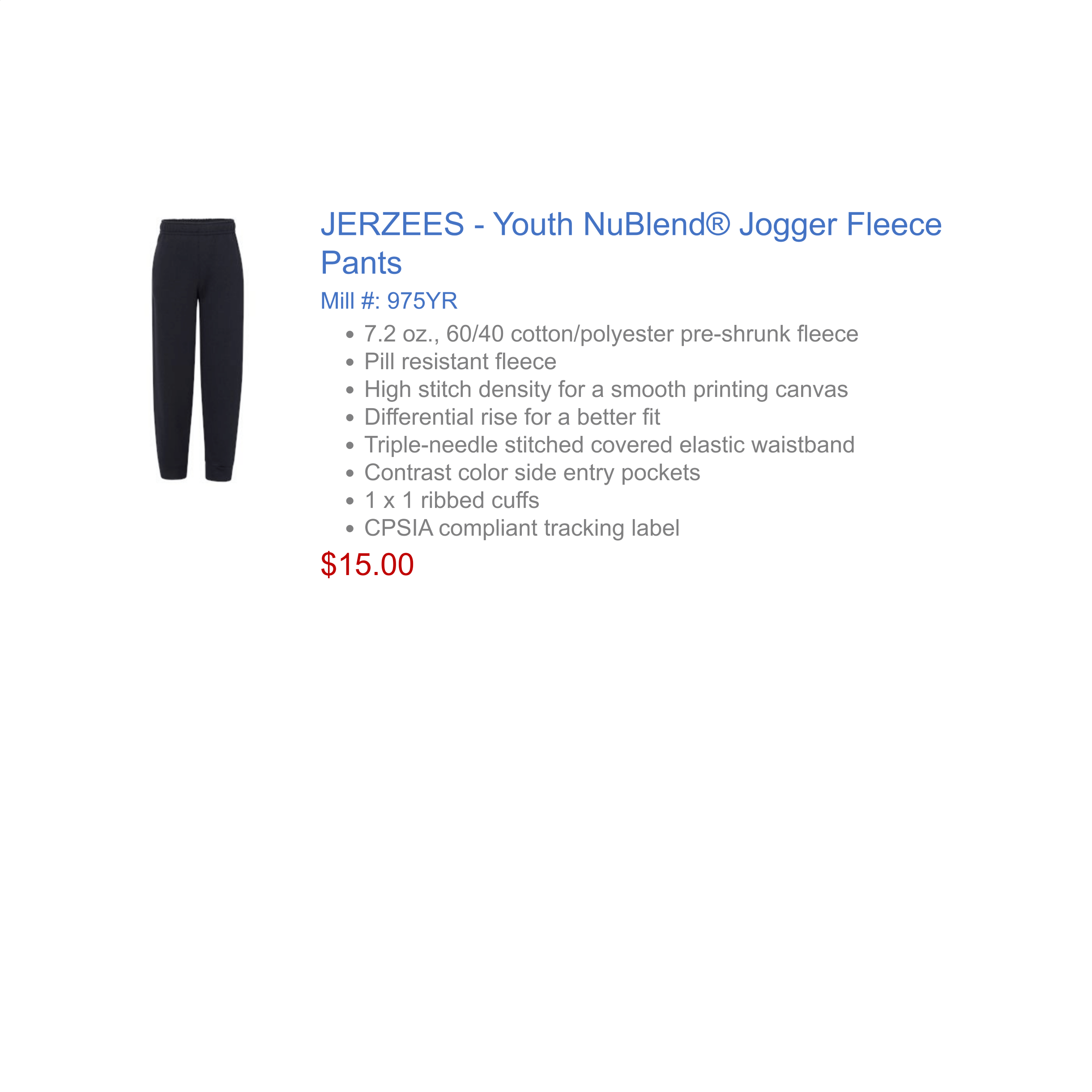 Badger Youth Polyester Jogger Pant – Kate's Logos Uniforms +