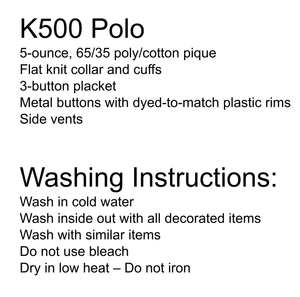 Mariposa School Uniform and washing instructions