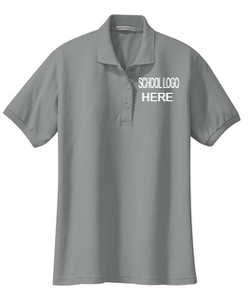 Mendive Cool Grey Female and Youth School Polo