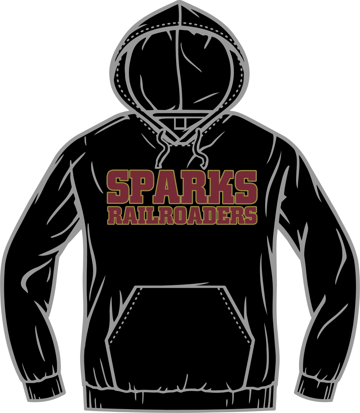 Sparks High Black Sweatshirt