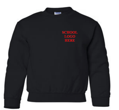 Sparks Middle School Uniform - Black Crewneck sweatshirt 