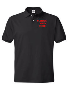 Desert Heights School Uniform Black Polo 